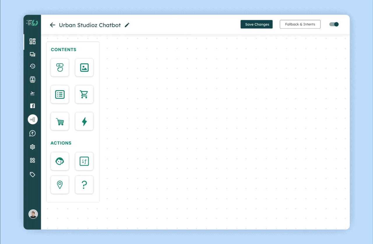 Build no-code Chatbot Demo