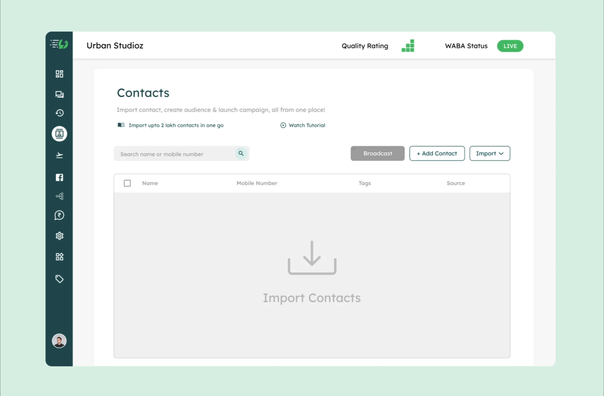 Import & Broadcast Demo